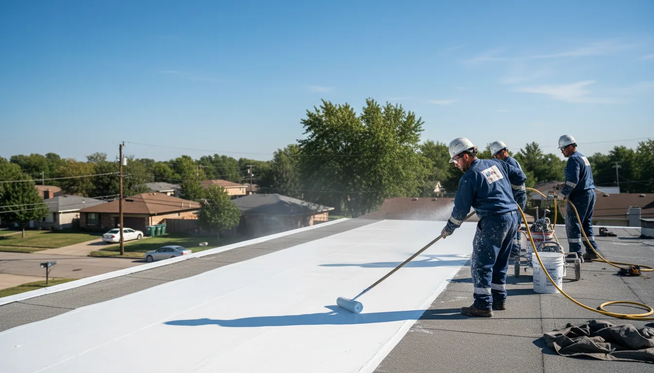 Commercial roof coating in Churchville, MD near me